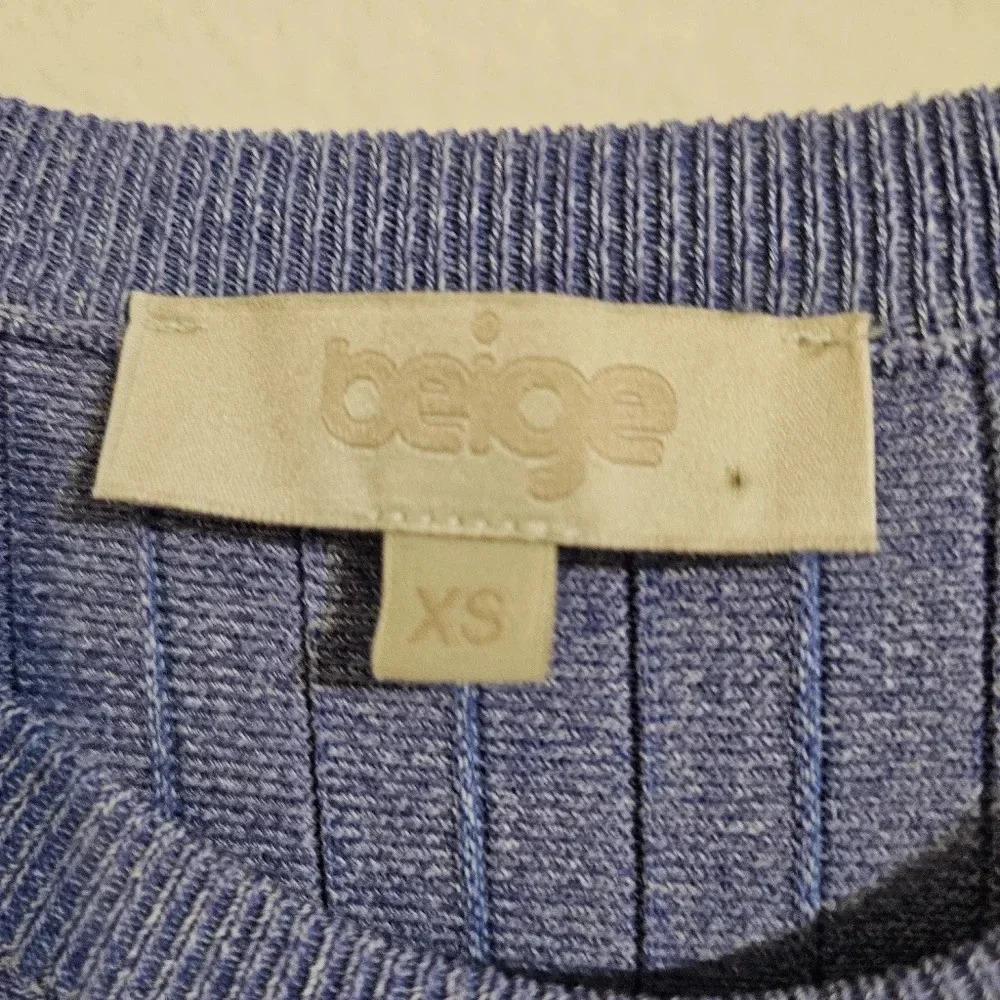 Beige Ribbed Sweater - Picture 3 of 6